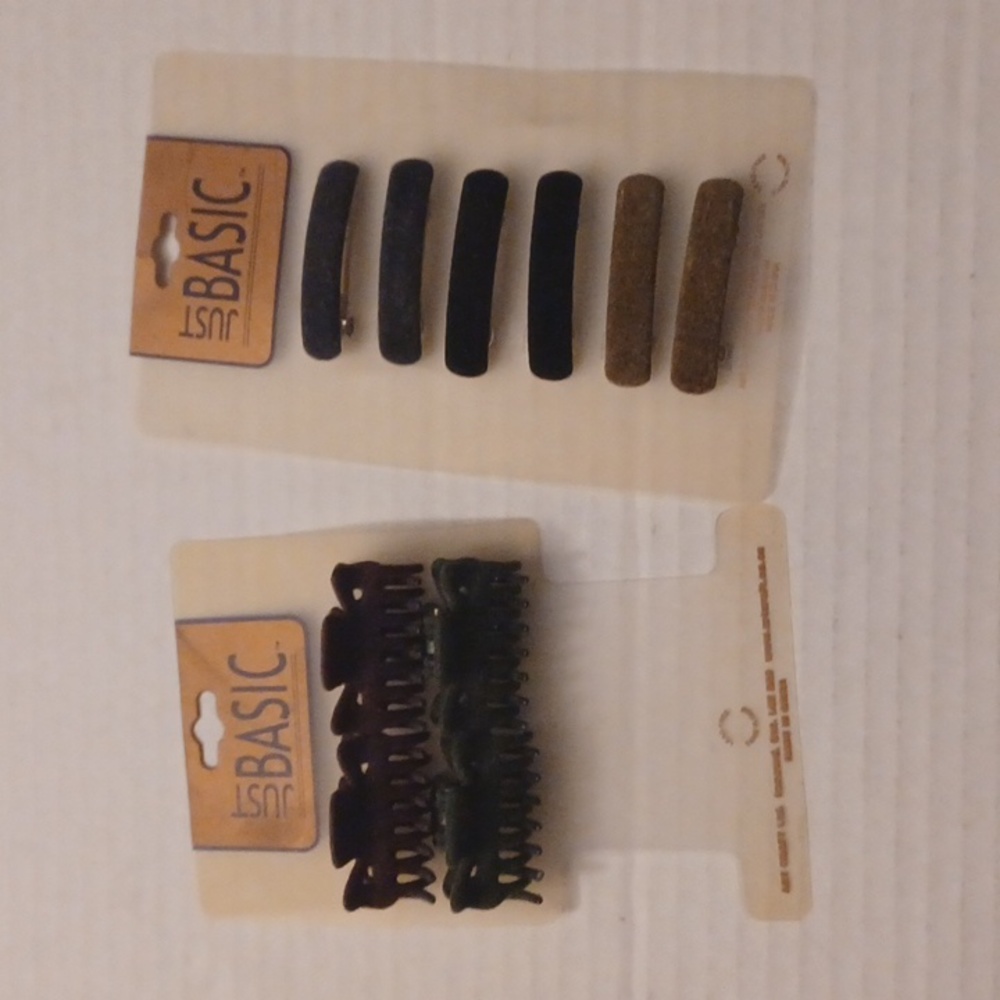 4/$40 New Velour Hair Clips & Barettes